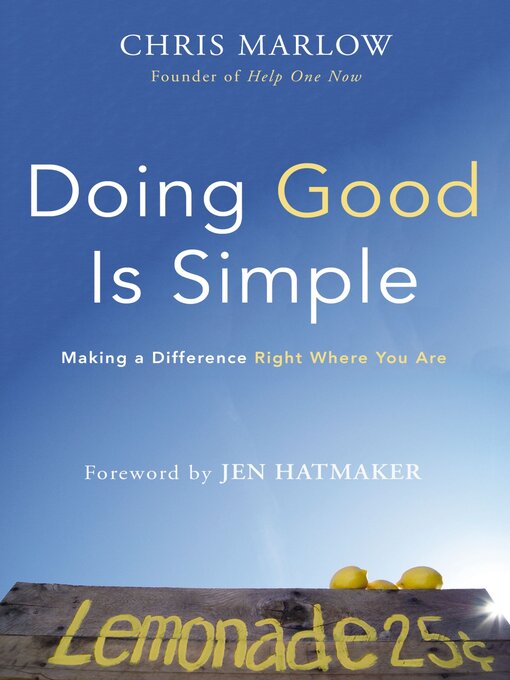 Title details for Doing Good Is Simple by Chris Marlow - Wait list